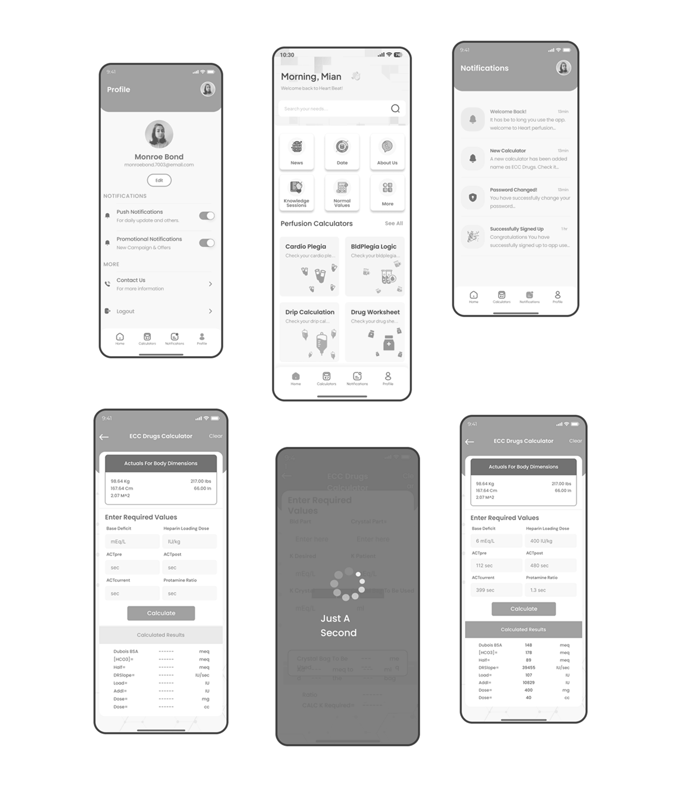 UI Screens