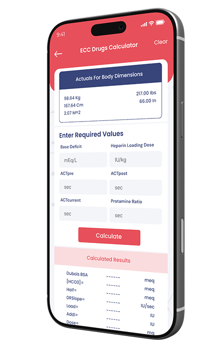ECC Drugs Calculator screen