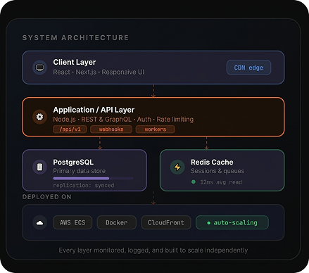 Web Application service illustration